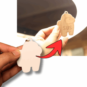 Among Us "SUS Reveal" Light‑Reactive Keychain and Bag Charm