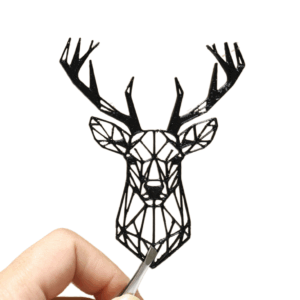Poly‑Art Geometric Deer Head Wall Décor