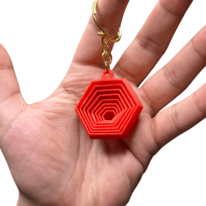 Hexagon Fidget Keychain & Bag Charm