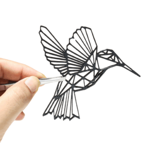 Geometric Poly‑art Hummingbird Figurine