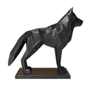 Wolf of Wall Street Poly‑art Fox for Home and Office Decor