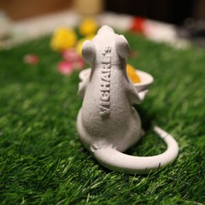 Personalized Mushak Vahana (Mouse) with Offering Slot (Vadaga) for Ganesha