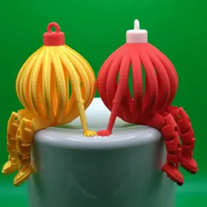 Articulated Christmas Bauble Couple