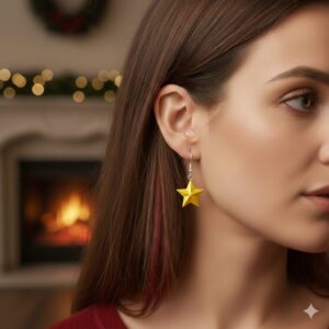 Star Christmas Earrings