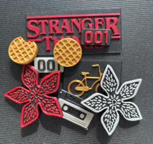 Stranger Things Fridge Magnets (A) | Set of 9